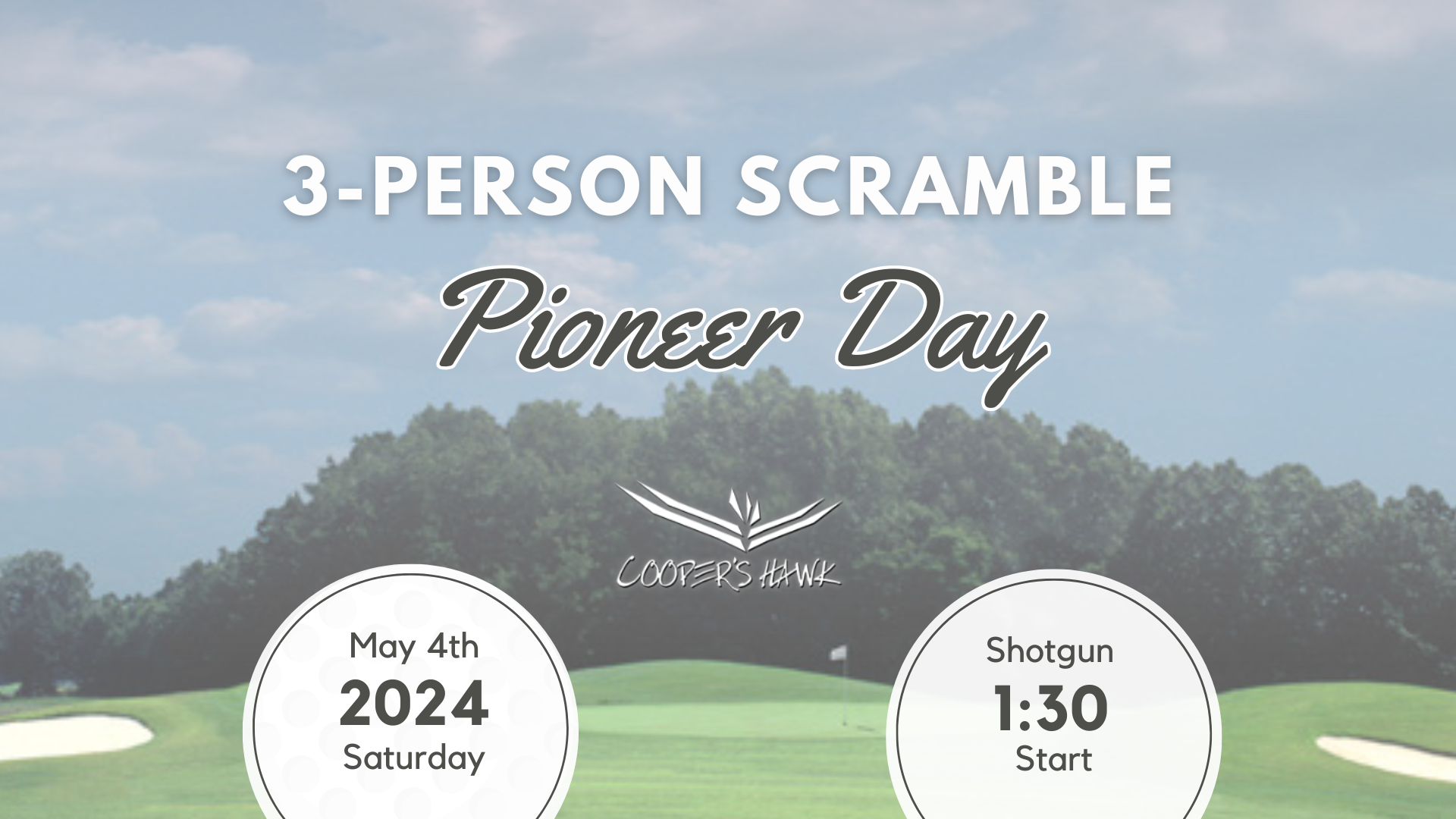 Pioneer Day Golf Scramble Cooper's Hawk